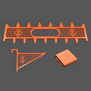 Kit de inicio para apicultura: separador de marcos, soporte de marcos y clip magnético para herramientas. Nuevo set de regalo para apicultores. PETG.
