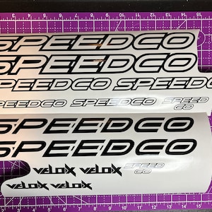 Speedco Velox Frame Decal Set