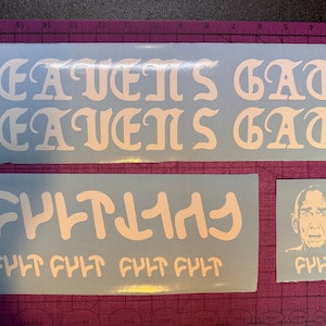 Custom Cult Heavens Gate Frame Decal Set