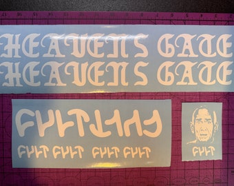 Custom Cult Heavens Gate Frame Decal Set - Etsy