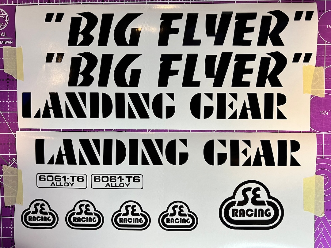 29 Big Flyer Frame Decal Set Etsy