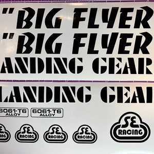29&quot; Big Flyer Frame Decal Set