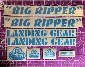 29" Big Ripper Frame Decal Set