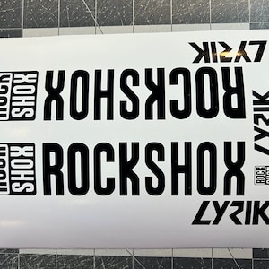 Custom Rock Shox Lyrik Fork Decal Set (Version 2)