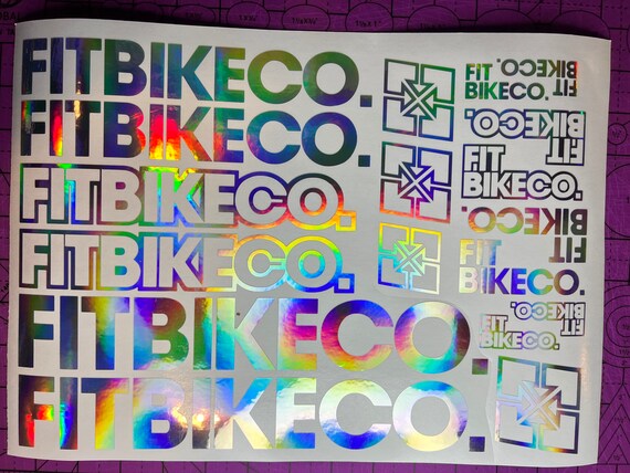 Fit Bike Custom Frame Decal Set Etsy