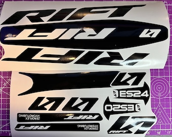 Rift Tangent ES20 ES24 Custom Frame Decal Set