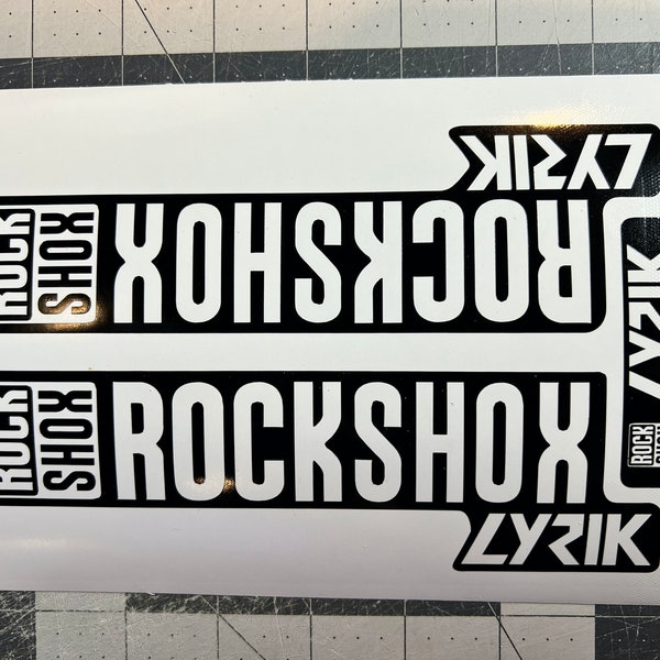 Custom Rock Shox Lyrik Fork Decal Set (Version 1)