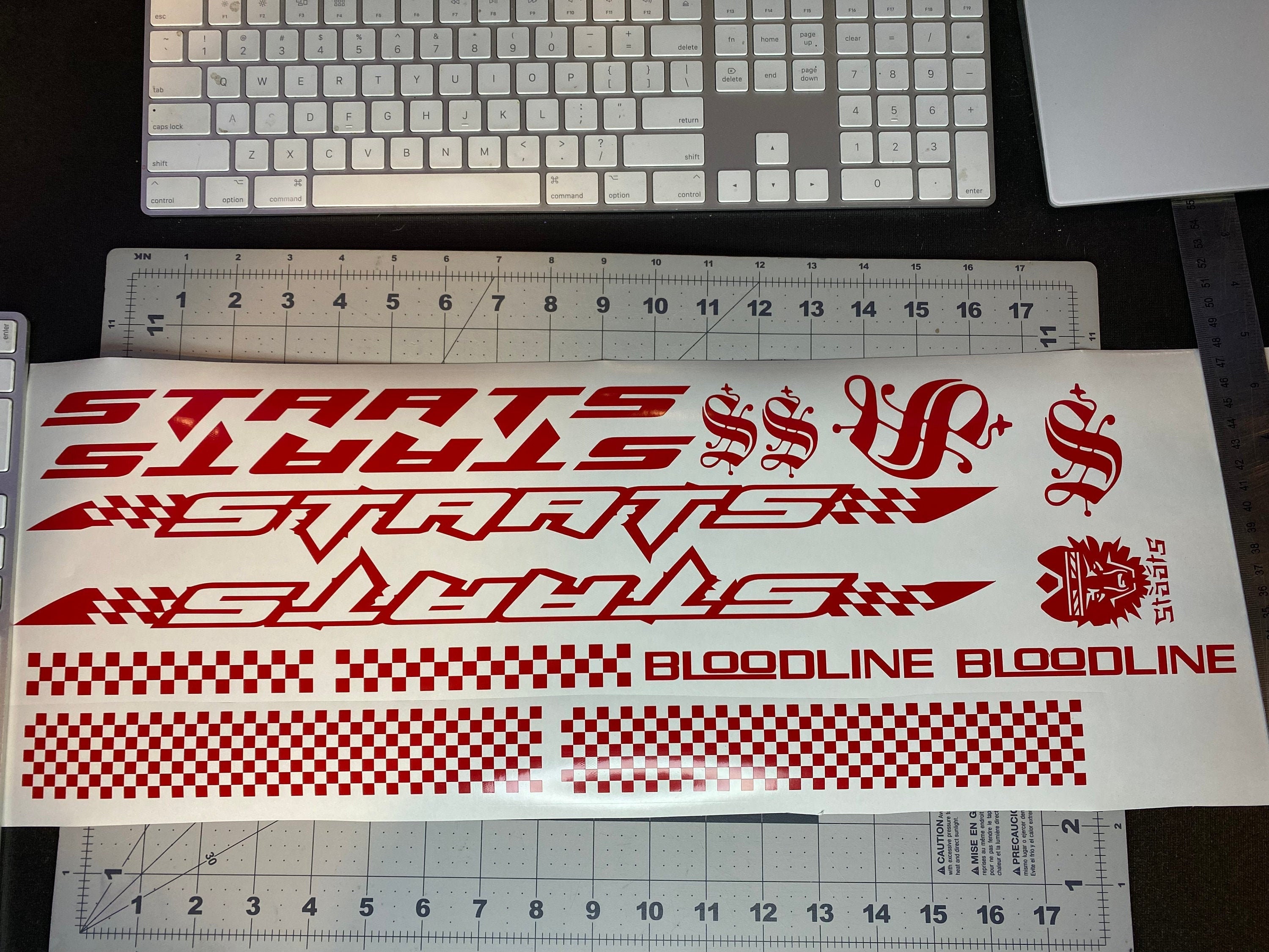 Custom Staats Bloodline Frame Decal Set Etsy