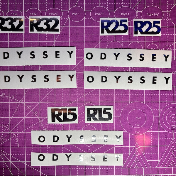 Odyssey R Series Fork Decal Set