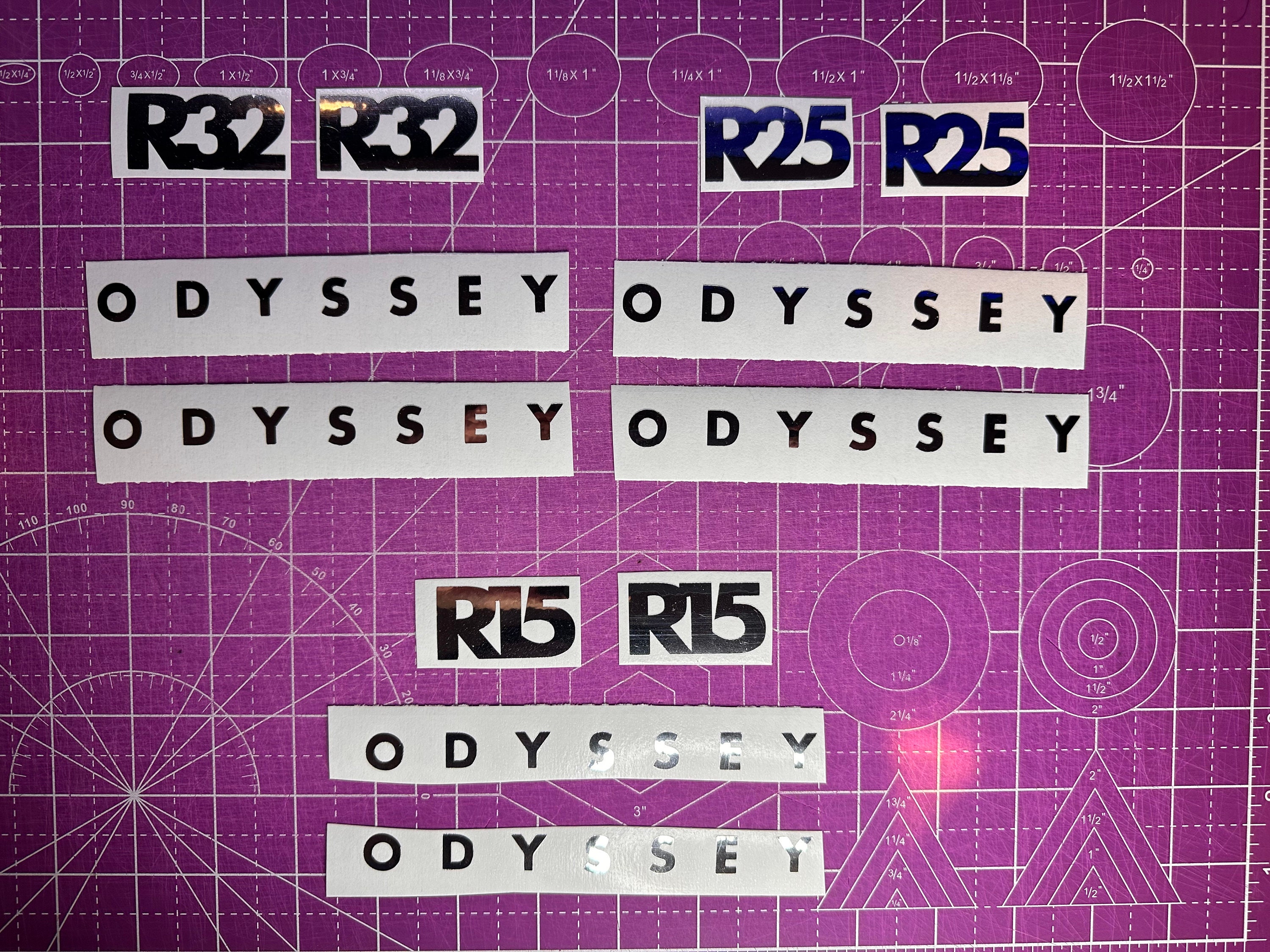 Odyssey R Series Fork Decal Set