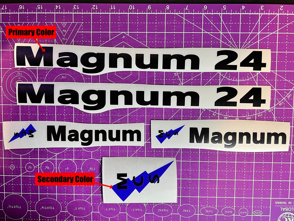Custom MCS Magnum 24 Frame Decal Set - Dual Color - Etsy