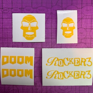 Rocker 3+ Doom Mini BMX Frame Decal Set