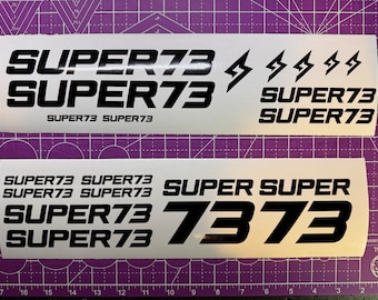 Jeu d'autocollants personnalisés Super 73 - Mise à jour* v2