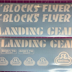 Blocks Flyer Rahmen Abziehbild Set