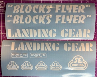 Blocks Flyer Frame Decal Set