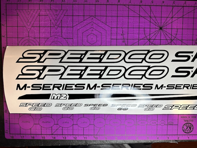 Speedco Sign Speedco M-series M2 Frame Decal Set - Etsy Australia