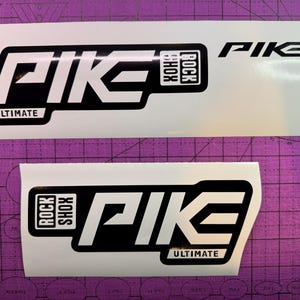 Custom Rock Shox Pike Ultimate Fork Decal Set
