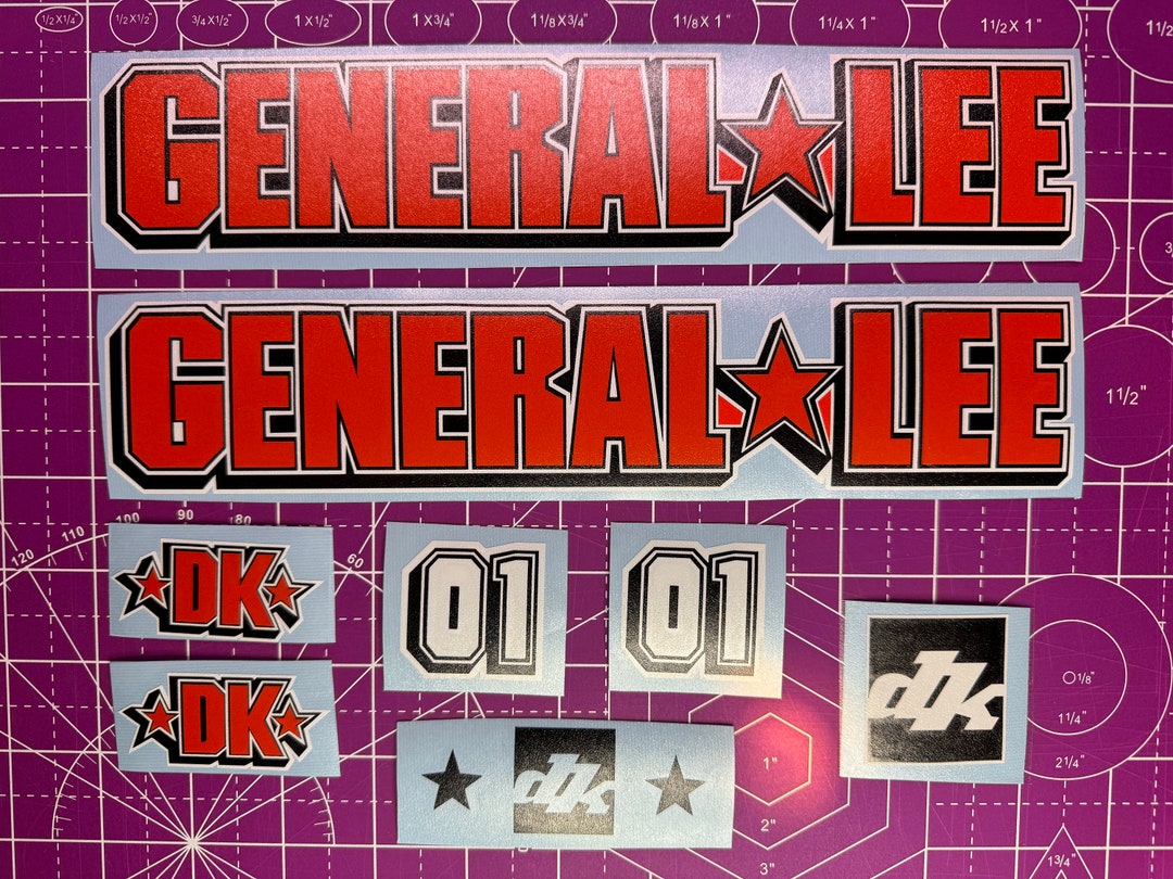 Custom DK General Lee Decal Set - Etsy