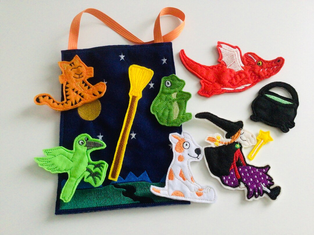 Room on a Broom Finger Puppets - Etsy Australia