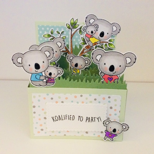 Koala Pop Up Birthday Card Personalised