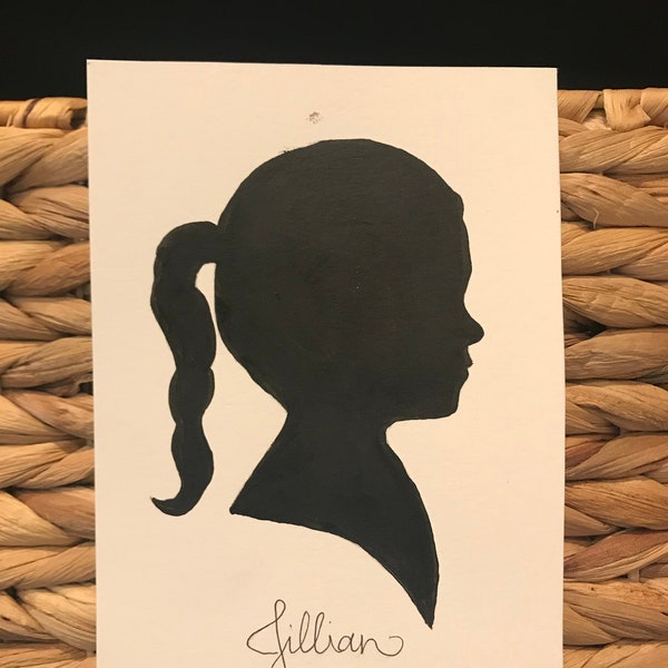 Silhouette Portrait - Etsy