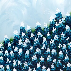 Bluebonnet Field II Art Print, Two Sizes Available