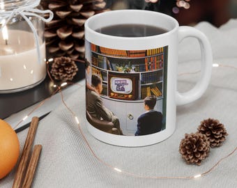 Tazza K-pop / Tazza in ceramica retrò per famiglie da 11 once
