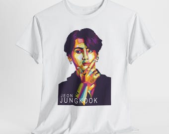 BTS ジョングク レディース Tシャツ | 手描き JK ポートレート - Etsy 日本