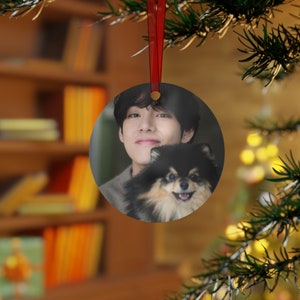 BTS V Yeontan | Christmas Holiday Metal Ornaments