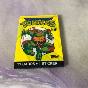 Vintage - GLOEDNIEUW - 1989 TMNT - Teenage Mutant Ninja Turtles Trading Cards Pack - Awesome 80s / 90s Nostalgia!