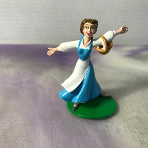 Vintage Disney BELLE Beauty and the Beast Figure PVC Cake Topper Rare Vintage Toy! Fun Vintage Toy!