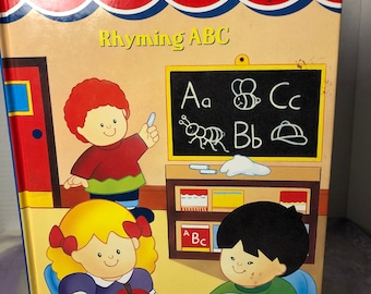 Vintage Fisher Price - Little People Rhyming ABC  - Children's Book - Vintage 90's Fisher Price Nostalgia