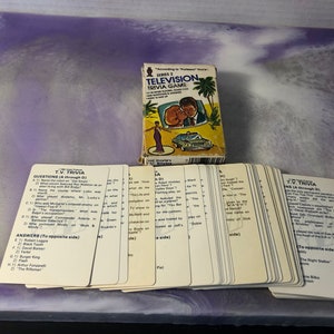 Vintage volgens professor Hoyle Series 2 Televisie Trivia Kaartspel Nr 7031