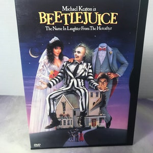 vintage BEETLEJUICE - DVD du film de Tim Burton - - Film vintage génial - Fonctionne très bien - Nostalgie du film