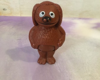 Vintage 1977 Sesame Street Productions Rowlf Figure - Bends at Waist - Vintage Sesame Street Nostalgia