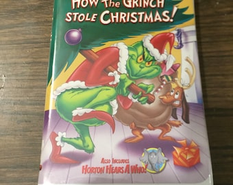 Vintage Disney Cartoon Version How the Grinch Stole Christmas! VHS Clamshell - Awesome Christmas Nostalgia
