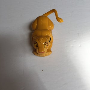 Vintage Lion King Figure SIMBA Pull Toy! Disney Lion King Burger King Figure!