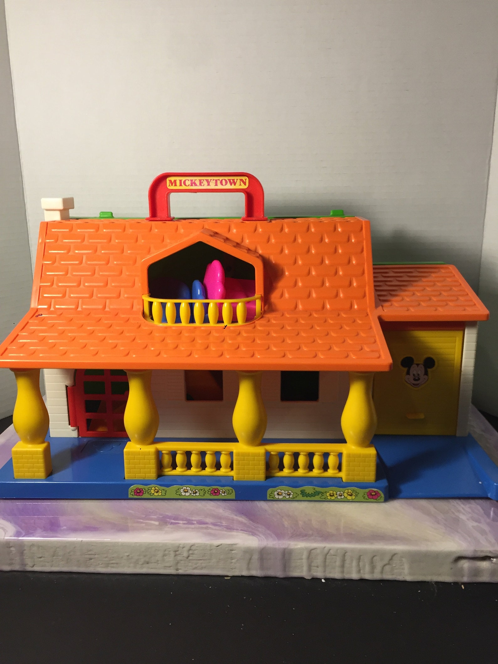 Vintage Mickey Town Disney Playset House W/ Accessories Mattel Etsy