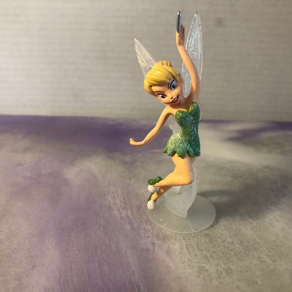 Vintage Peter Pan Disney Animated Movie Tinkerbell PVC Action Figure - Vintage Disney Cake Topper / Figure