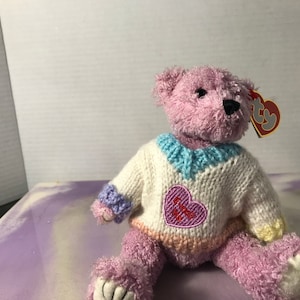 Vintage Ty Beanie Babies Attic Treasures Collection - Lancaster Bear Vintage Bear Stuffed Animal Plush .- Vintage Beanie Baby