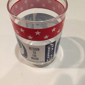 Kennedy Space Center Vintage Apollo 12 Return to the Moon Collector Glassware! Vintage Drinkware NASA