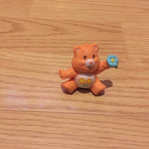 Care Bears Friend Bear 2&quot; PVC Miniature Figure Kenner 1984 Vintage Cake Topper! Used Played With Figure