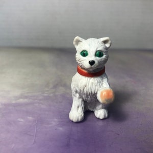 Vintage Kitty in my Pocket Cat  Toy  Rubber Cat Figure -Rare Vintage Plastic 1990&#39;s Cat / Cake Topper