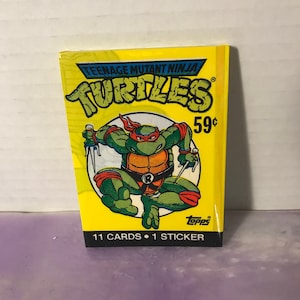 Vintage - GLOEDNIEUW - 1989 TMNT - Teenage Mutant Ninja Turtles Trading Cards Pack - Awesome 80s / 90s Nostalgia!
