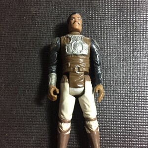 Star Wars Vintage 1982 LFL Kenner Action Figure Lando Calrissian (Skiff Guard) - Return of the Jedi Back Rare Vintage Figure