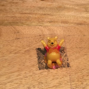 Vintage Winnie the Pooh - Pooh Bear Laying in Honey Mini Figure PVC Cake Topper Figure - 1990&#39;s Vintage Winnie the Pooh Toy