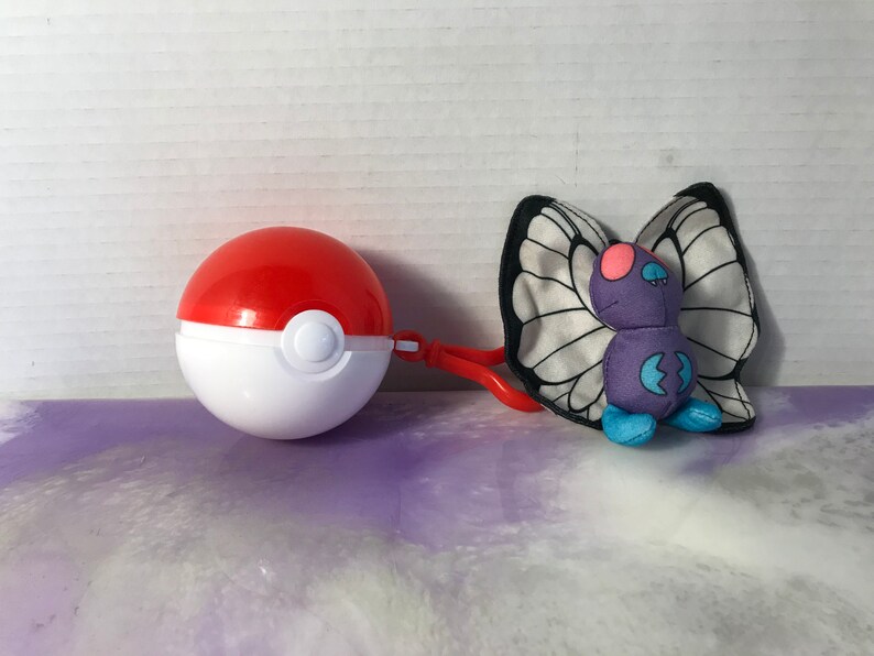 Vintage Pokemon Pokeball and Butterfree Plush Stuffed Animal Etsy
