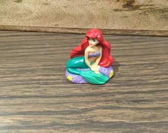 Vintage Disney Ariel Mermaid Figure 2 inch PVC Cake Topper Rare Vintage Toy! Fun Vintage Toy! Lot 2