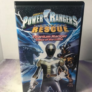 Vintage Power Rangers Lightspeed Rescue - Titanium Ranger Curse of the Cobra - VHS Cassette Tape - Vintage 90&#39;s Power Rangers