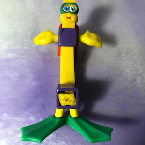 Vintage 1989 Mcdonalds Bendable Fry Figur - Fry Benders Taucher Biegebare Fry Figur - Coole 80&#39;s Mcdonalds Nostalgie